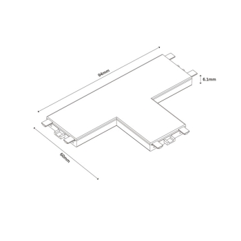 Łącznik natynkowy Magnetic Slim Light Prestige